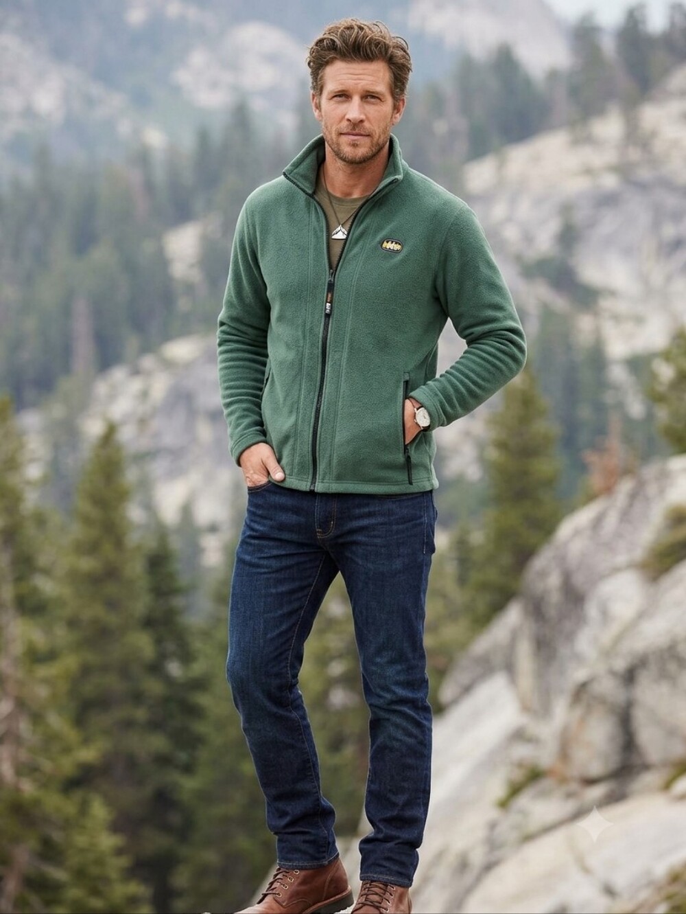 Vintage REI Green Full-Zip Fleece Jacket - Brand